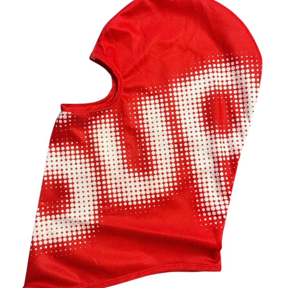 Supreme SS24 Halftone Lightweight Balaclava Red NWT OS